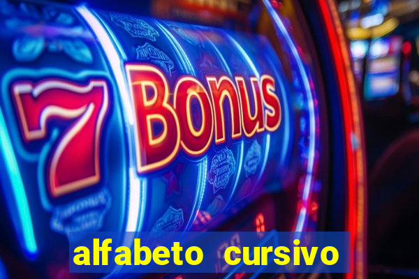 alfabeto cursivo pontilhado para imprimir pdf